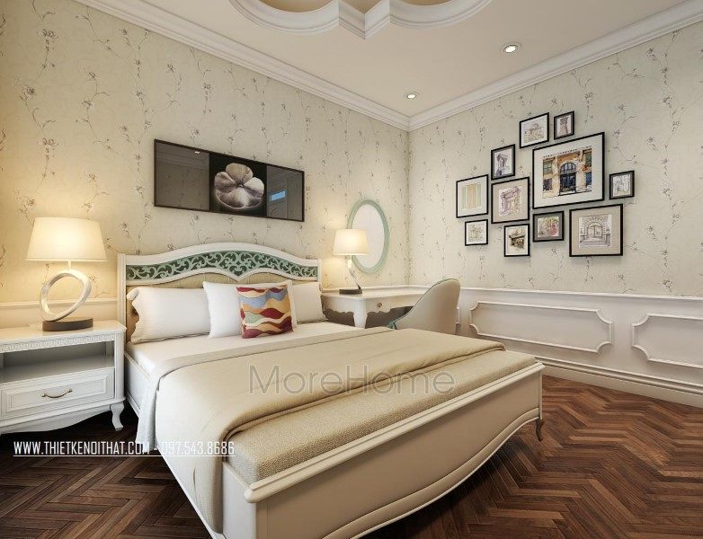 Thiết kế nội thất phòng ngủ biệt thự The Manor Lào Cai